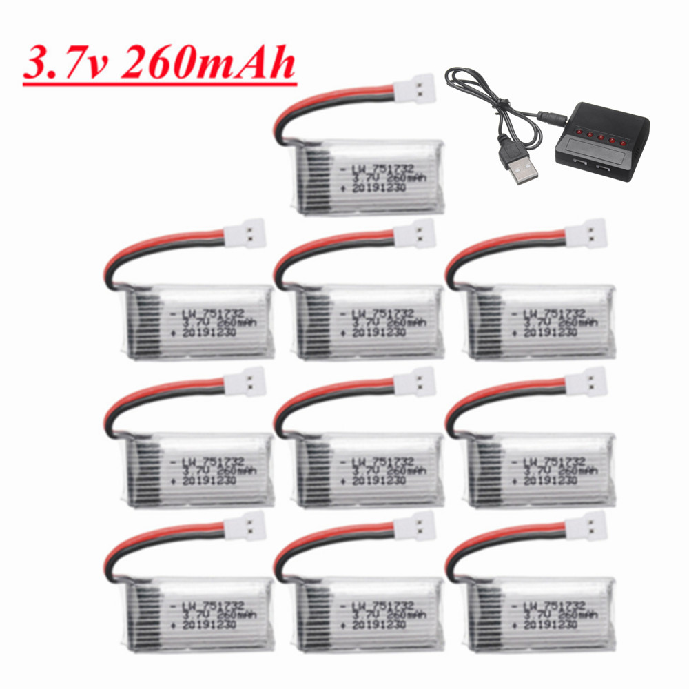 Eachine Drone E010 - Bateria lipo h8 h36 3.7v 260mah