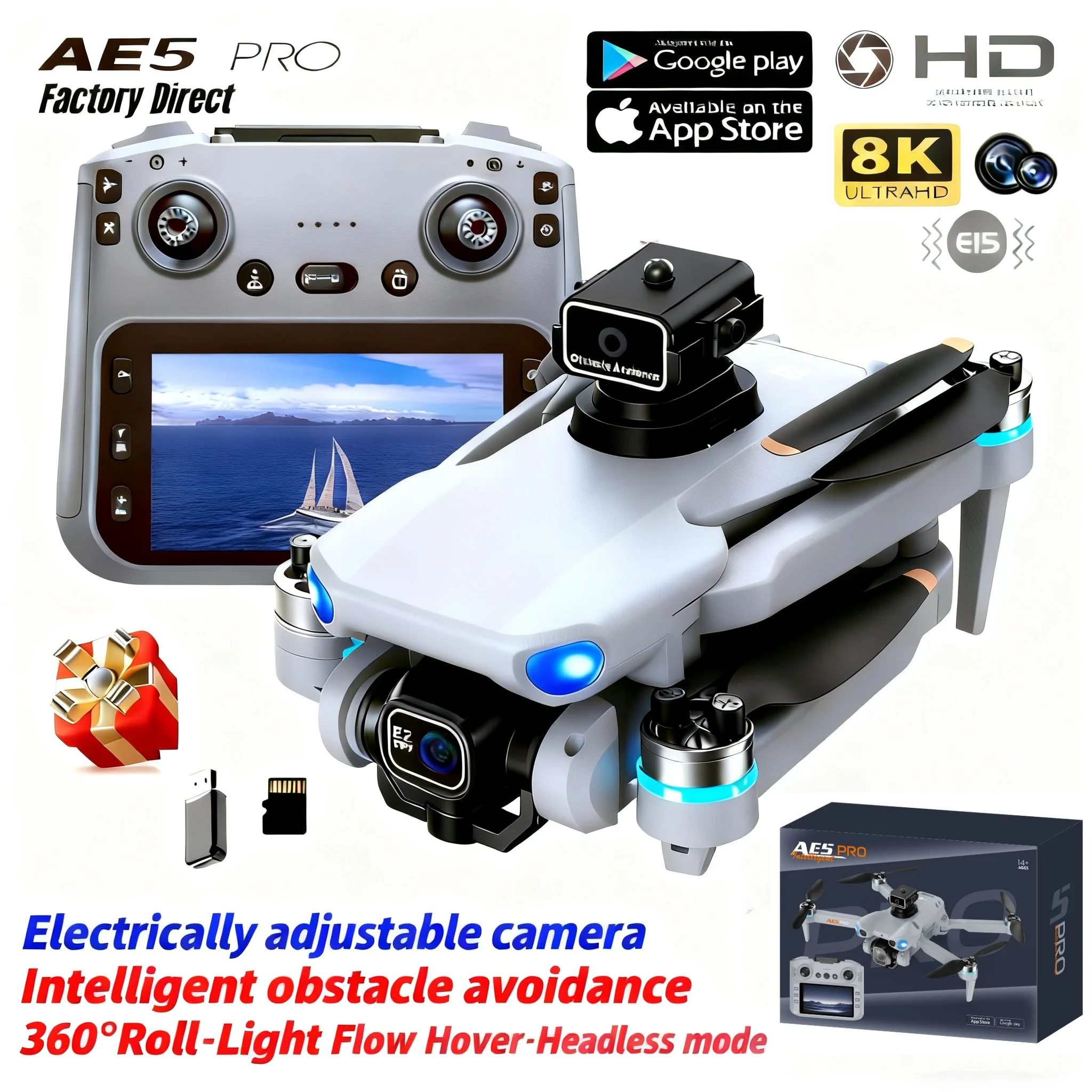 Drone Video Production - Drone AE5 Pro 8K HD com
