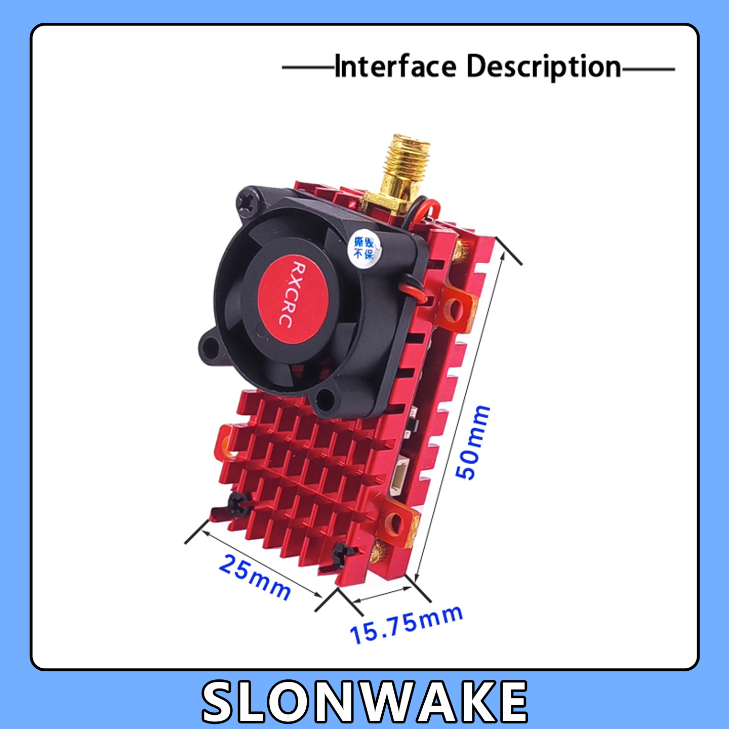 SLONWAKE 5.8G 2W VTX FPV 1800T - Drone Aerial Photography avaliação e preço