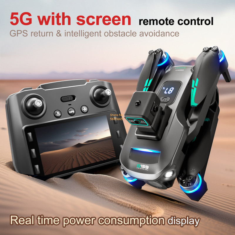 8k câmera dupla 5g wifi fpv co - Drone Lidar avaliação e preço