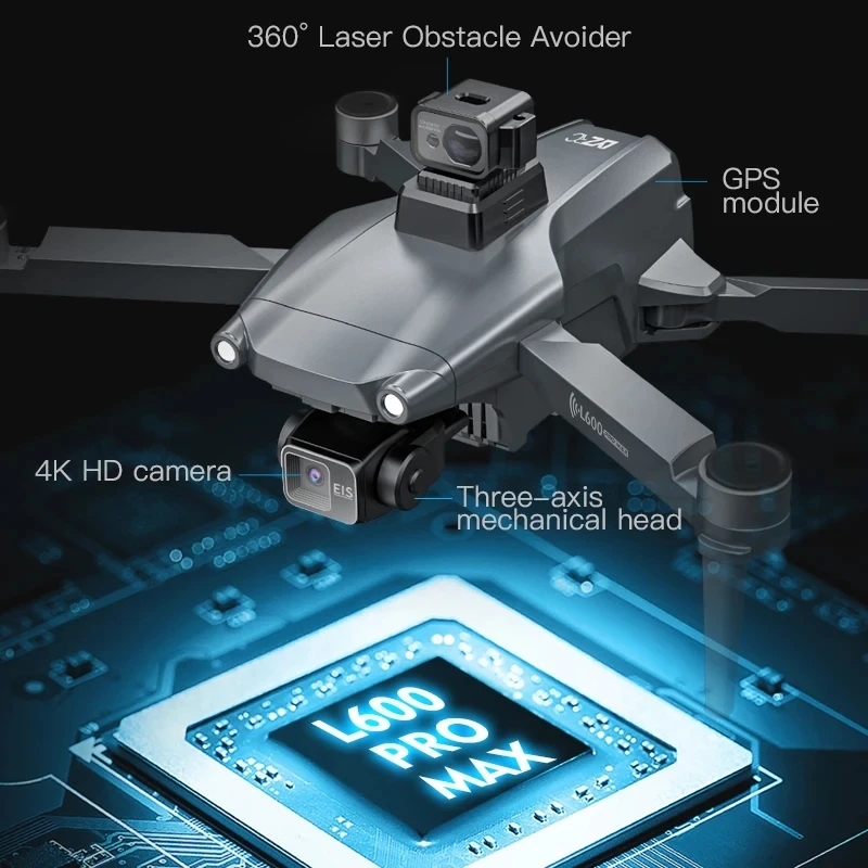 L600 pro max gps drone profiss - Drone Lidar avaliação e preço
