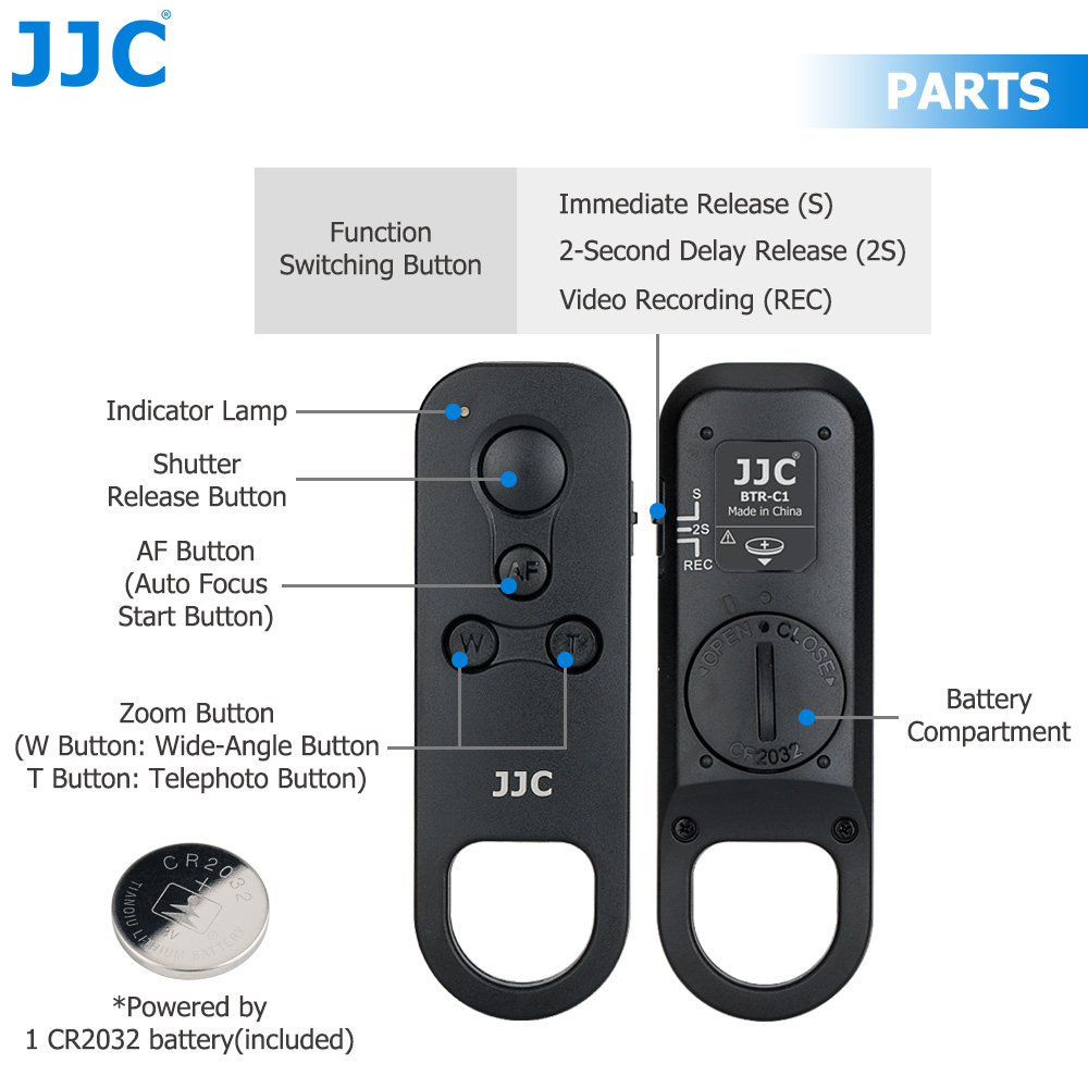 JJC BR-E1 Controle Remoto Blue - Canon Camera Eos R8 avaliação e preço