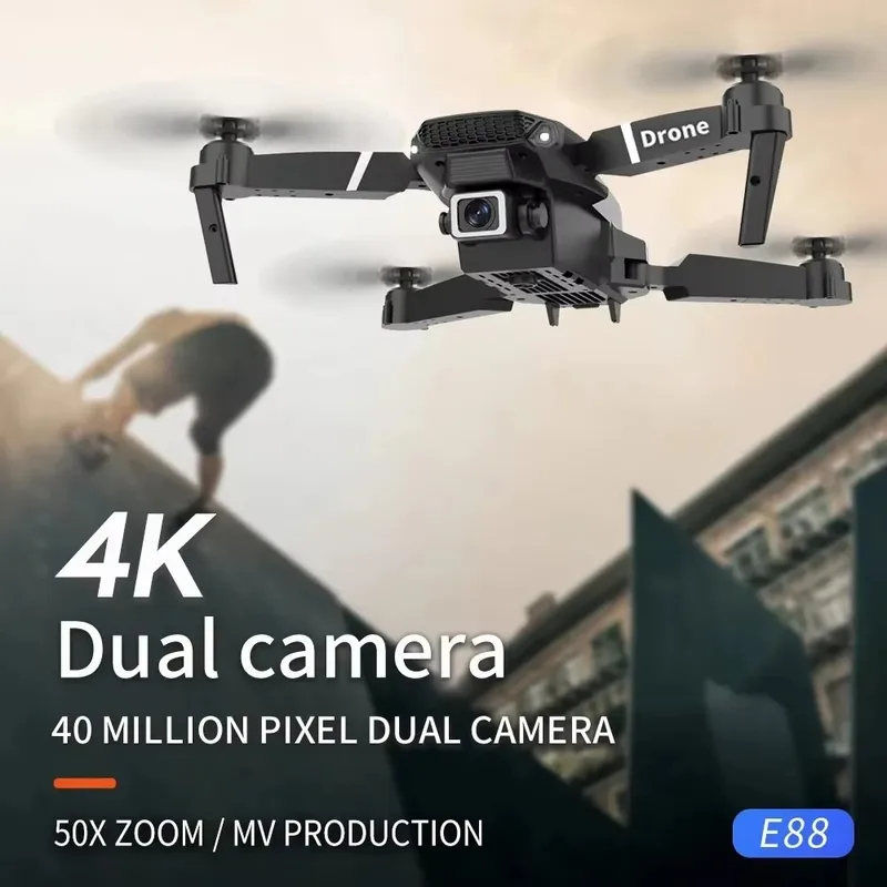 Drone Profissional E88 para Cr - Eachine Drone E58 avaliação e preço