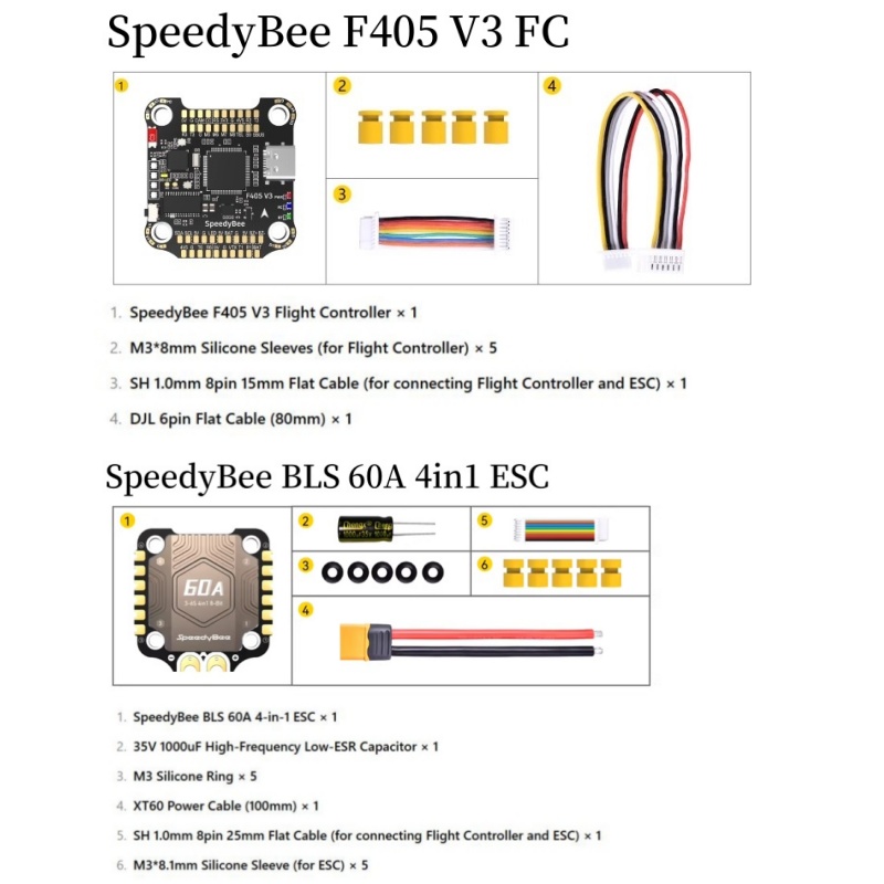 SpeedyBee F4 F405 V4 55A BLS 3 - Betaflight Fc F4 avaliação e preço