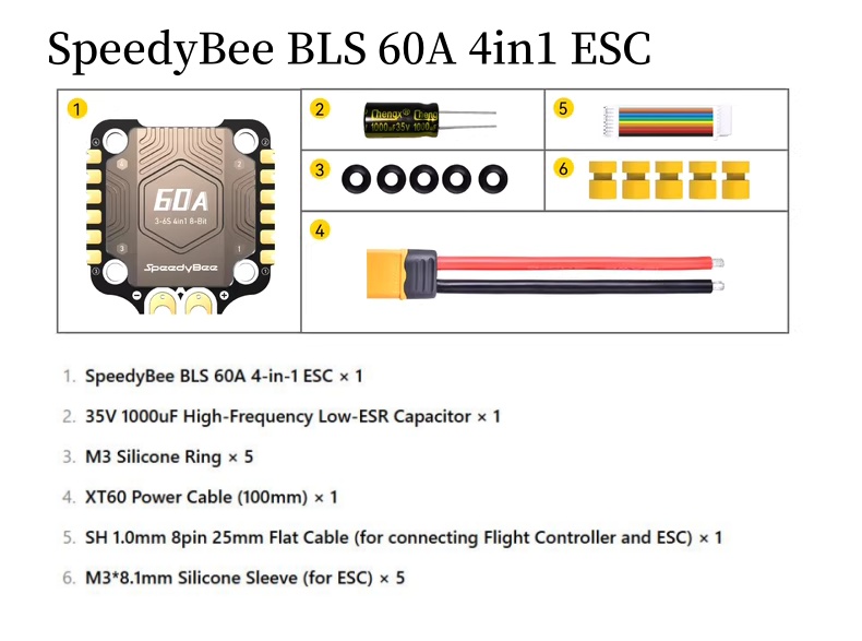 SpeedyBee F4 F405 V4 55A BLS 3 - Betaflight Fc F4 avaliação e preço
